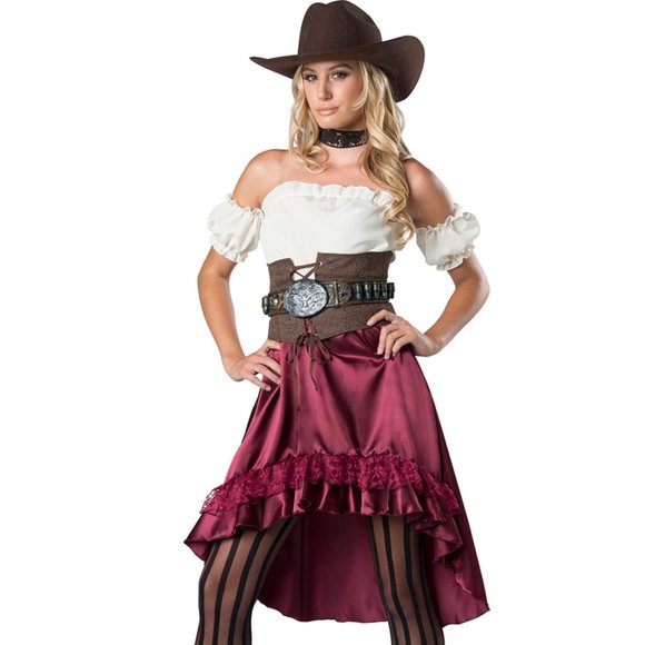 Yandy Sassy Saloon Gal Costume NWT Size Medium